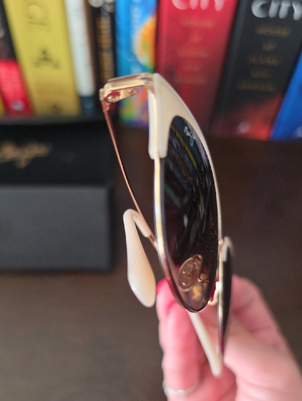 Maui Jim Rose Olili Milky Almond Sunglasses NWOT mj330-05 - Picture 2 of 4